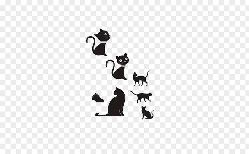Kitten Wallpaper Cat Silhouette Cartoon PNG
