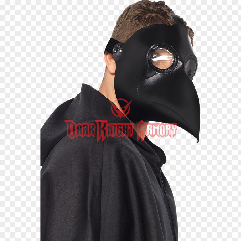 Mask Black Death Plague Doctor Costume Halloween PNG