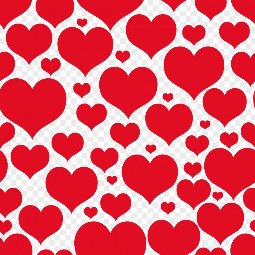 Transparent Heart Cliparts Valentine's Day Pattern PNG