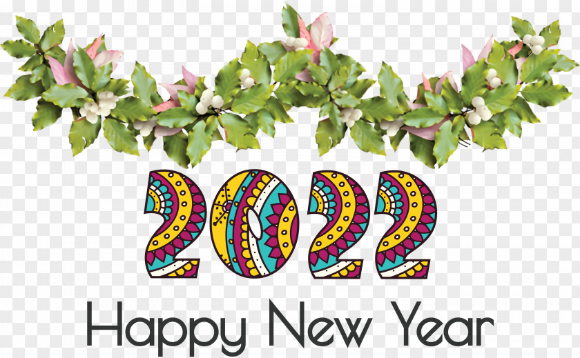 2022 Happy New Year PNG