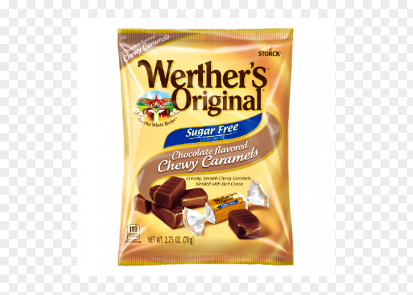 Caramel Chewy Apple Flavor Werther's Original Chocolate PNG