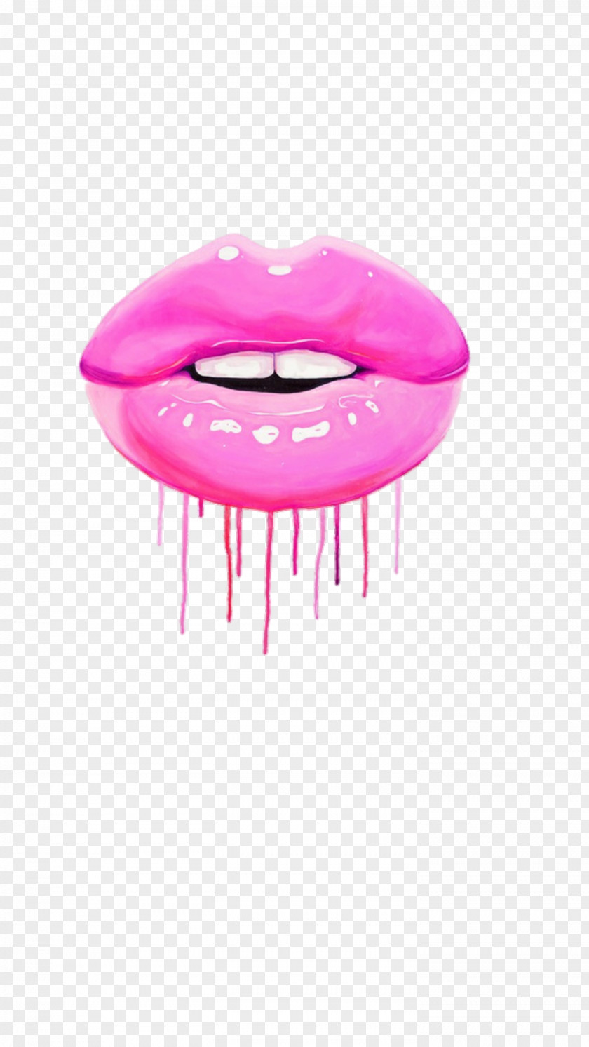 Cute Pink Shelves Lip Gloss Cosmetics Canvas Print PNG