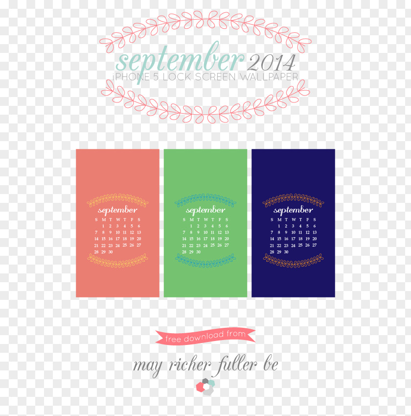 Design Calendar Font PNG