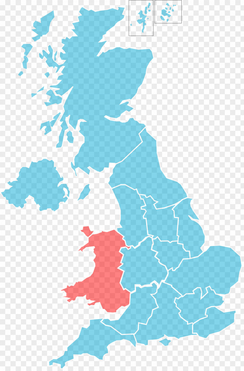 England Wales Map Vector Graphics Illustration PNG