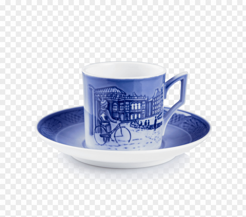 Porcelain Cup Coffee 2016 Royal Copenhagen Christmas Ice Skating In Year Nr. RK2016 Alt. 1016866 Saucer PNG