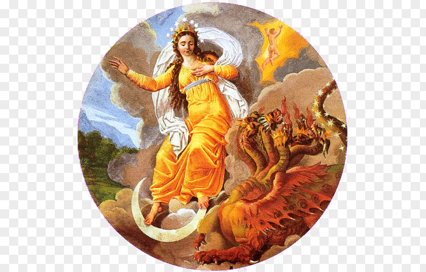 Satan Book God Woman Of The Apocalypse Immaculate Conception PNG