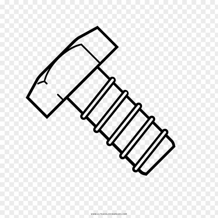 Screw Drawing Bolt Coloring Book Nut PNG