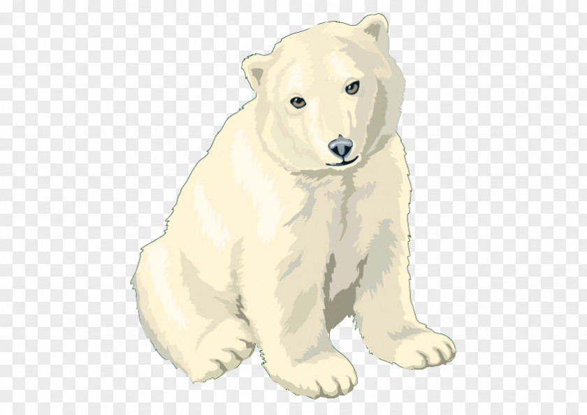 Vector Polar Bear Clip Art PNG