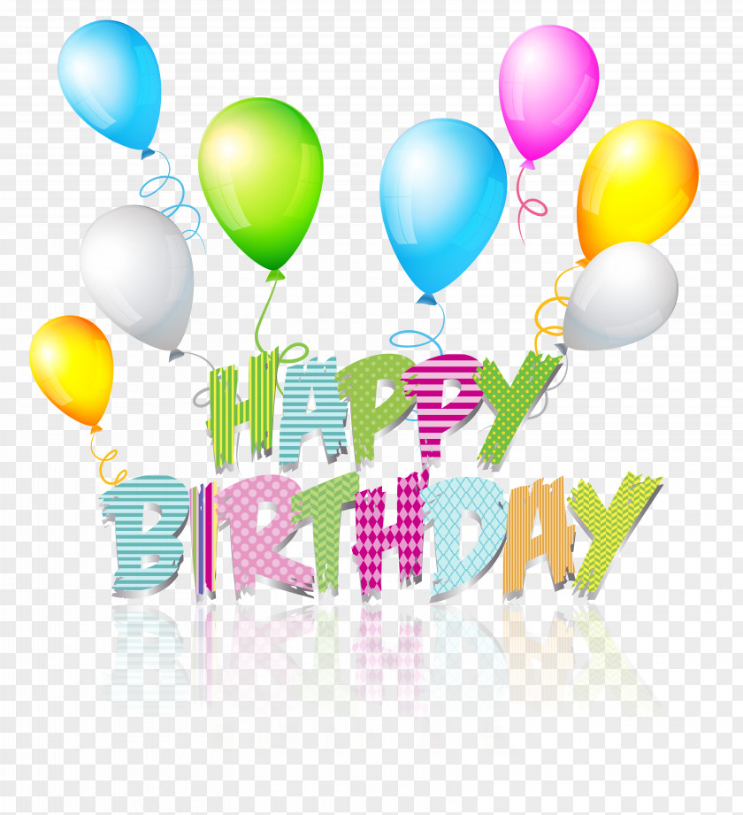Party Coloured Happy Birthday Text Clip Art Image PNG