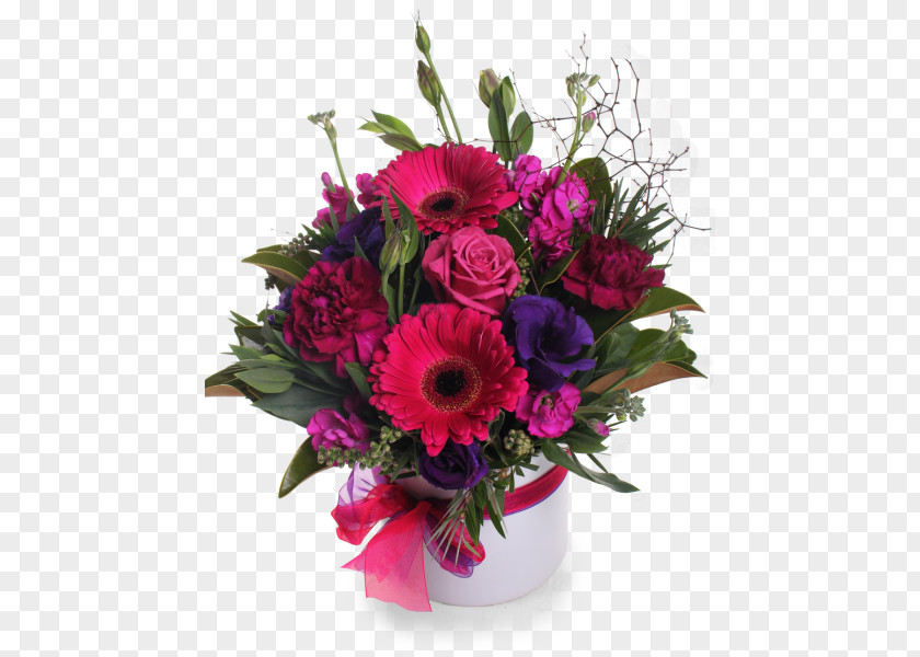 Pink And Purple Floral Garden Roses Design Cut Flowers Flower Bouquet Transvaal Daisy PNG