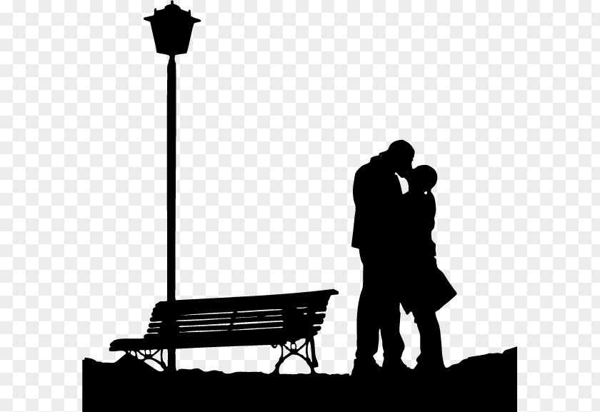 Couple Drawing Love Silhouette PNG