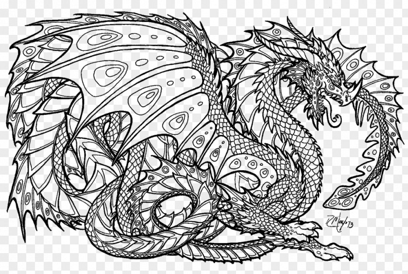 Dragon Adult Coloring Book: Stress Relieving Patterns Dragons Book Chinese PNG