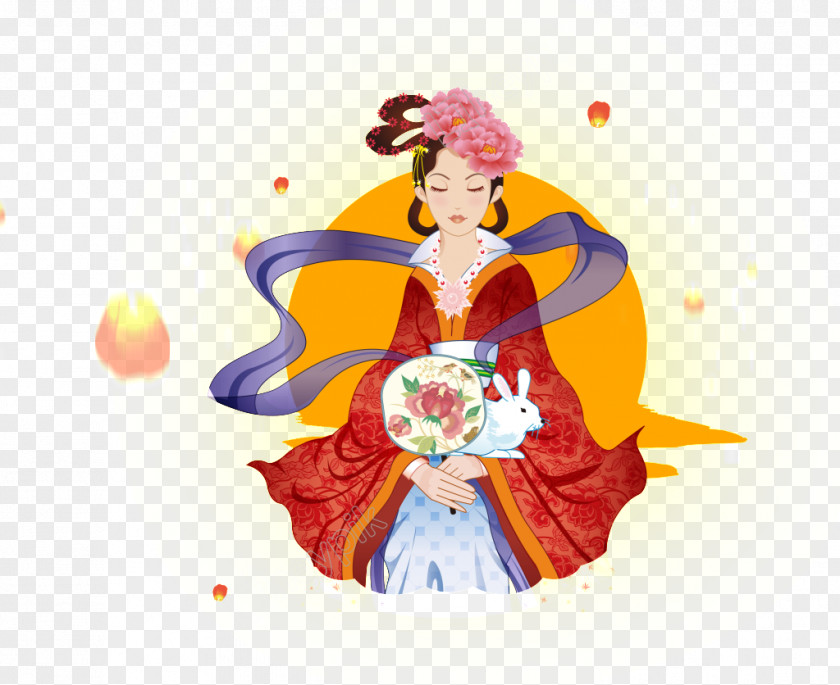 Festival Material Chang'e Image Portable Network Graphics Mid-Autumn Mama & Papa PNG