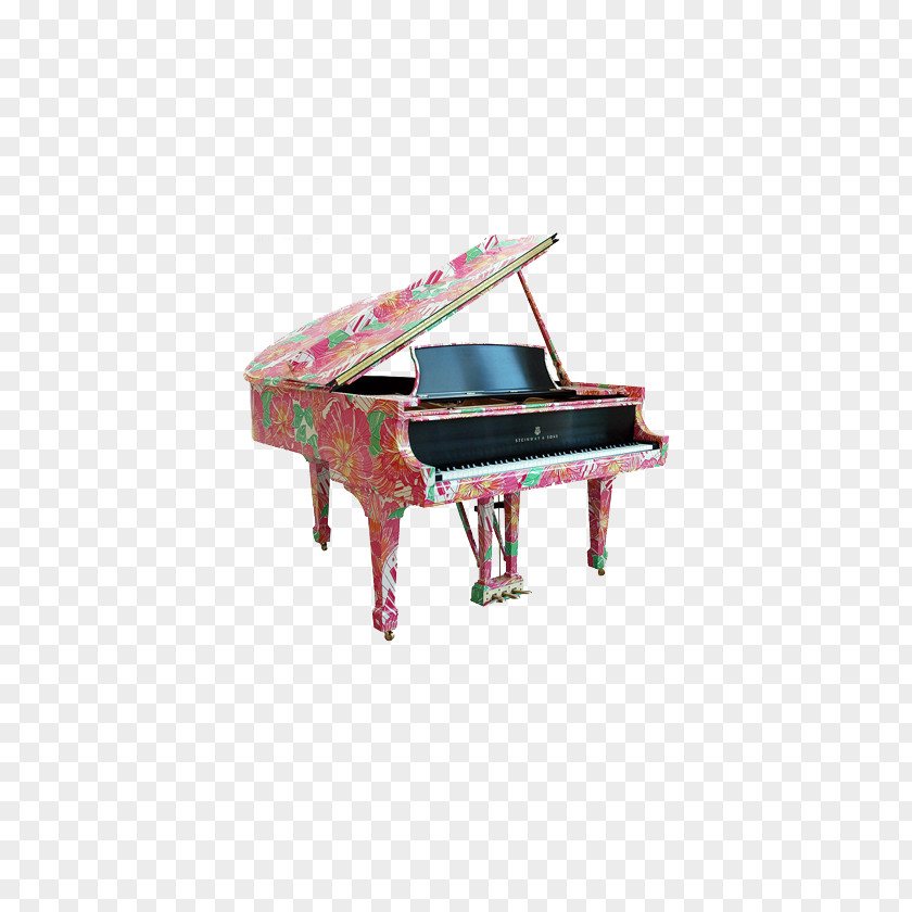 Pink Piano New York City Grand Steinway & Sons Musical Instrument PNG