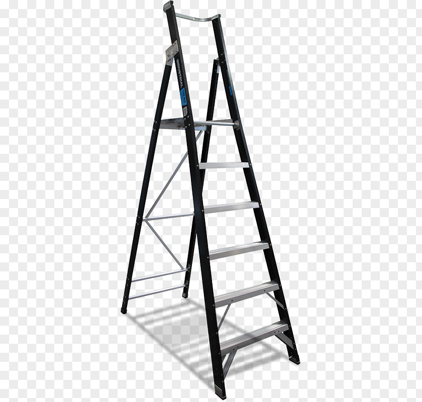 Platform Ladder Png Fiberglass Louisville 10' Step FS1510 300 Lb Werner PNG