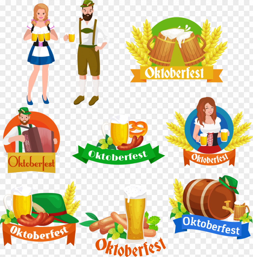 Vector Material Oktoberfest National Beer Festival Germany Illustration PNG