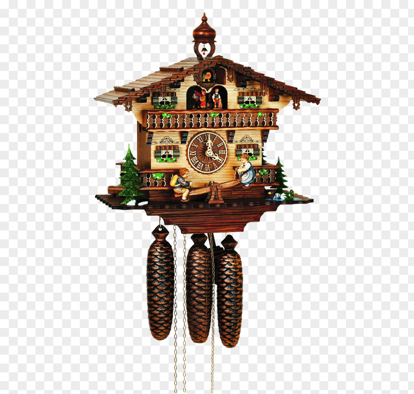 Clock Cuckoo Black Forest Movement Musical PNG