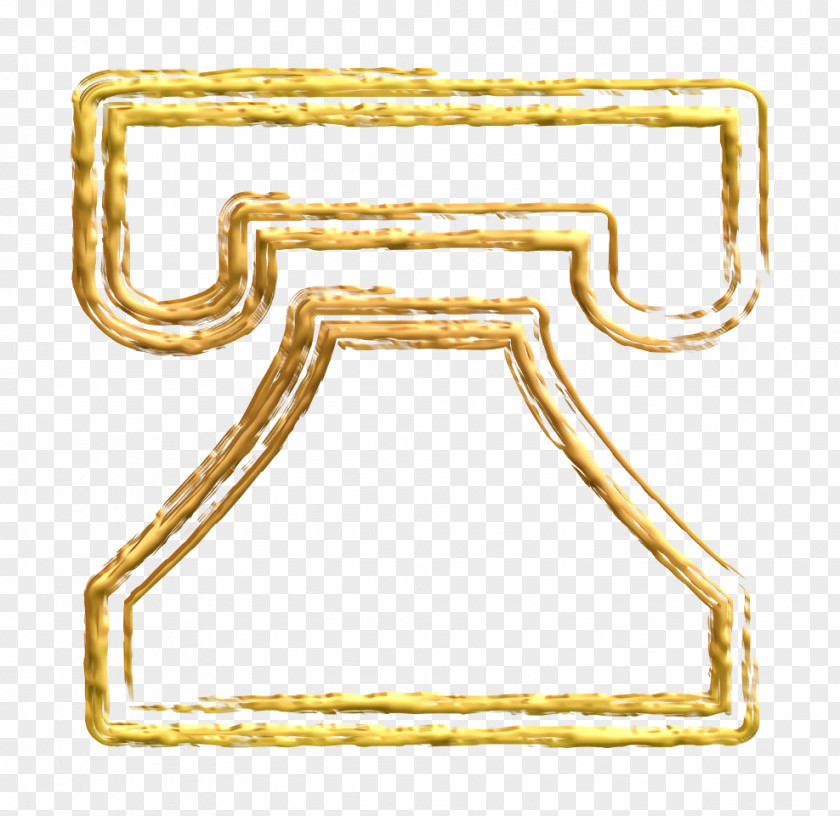 Rectangle Brass Call Icon Productivity Shape PNG