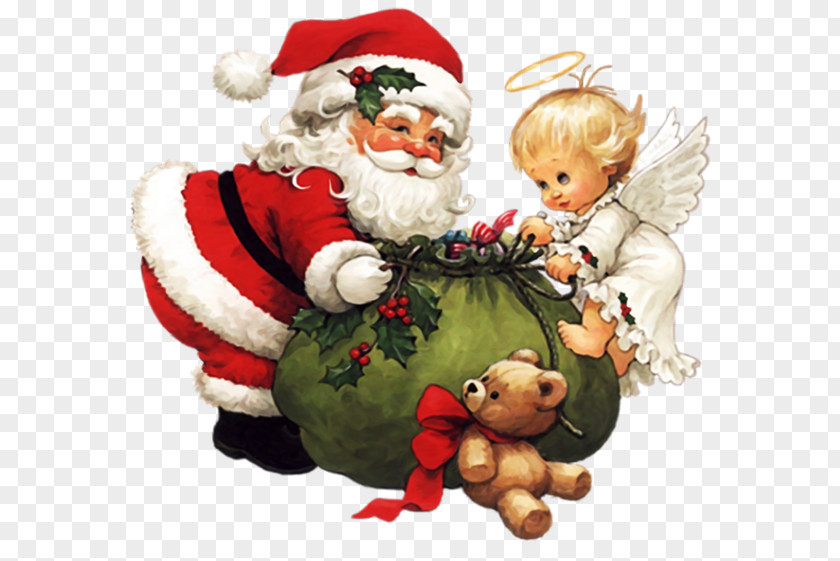 Santa Claus Angel Christmas Child Clip Art PNG