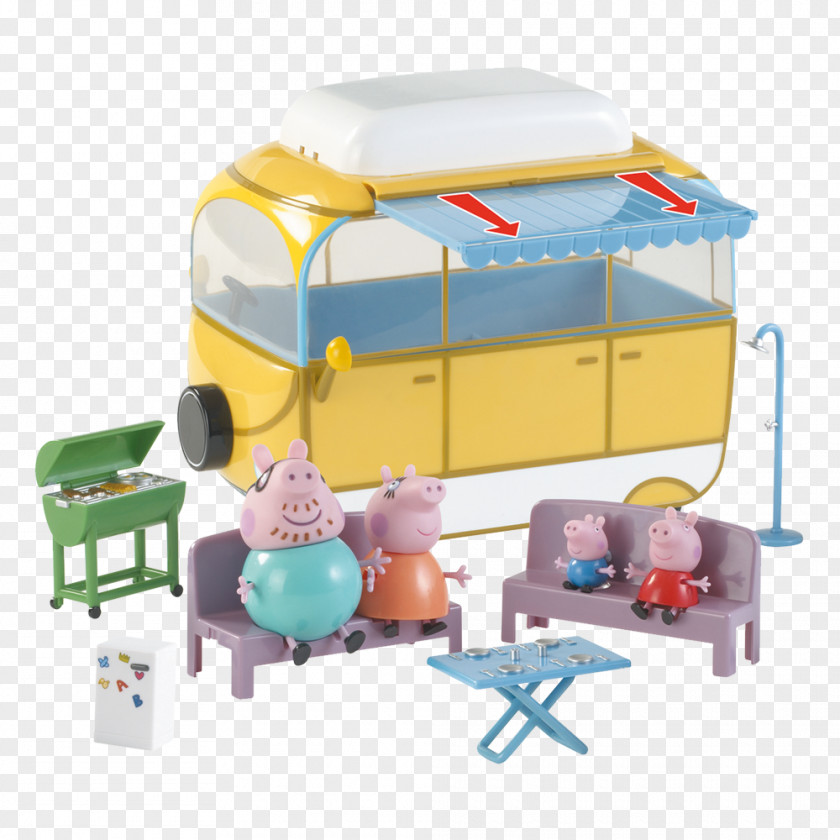 Suzy Sheep Daddy Pig Campervans Car PNG