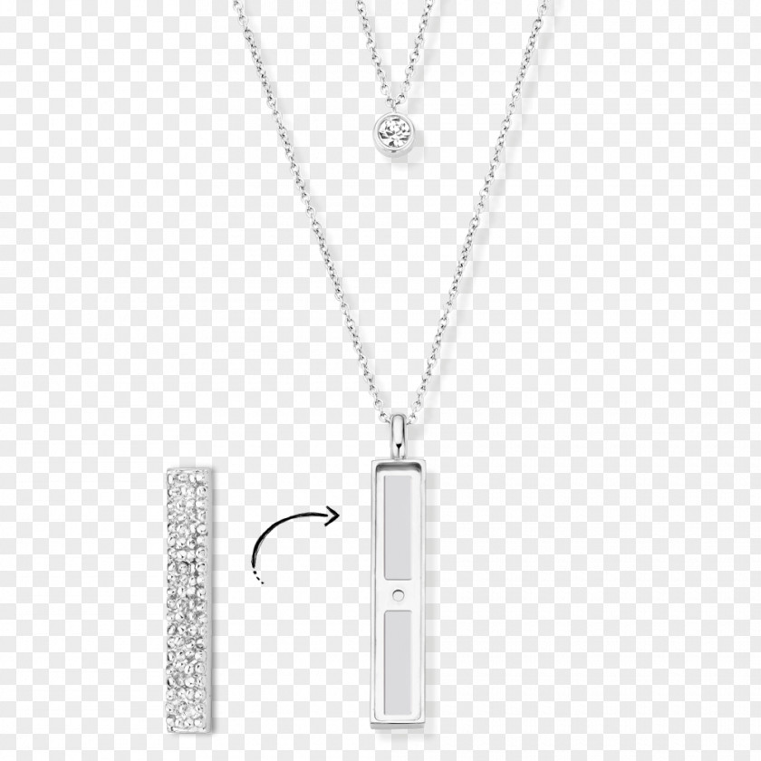 Colored Silver Ingot Locket Necklace PNG