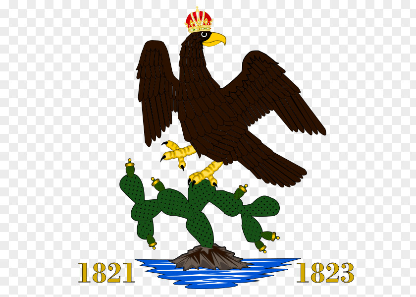 Flag First Mexican Empire Of Mexico Republic Second PNG