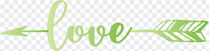Love Arrow With Cute Word PNG
