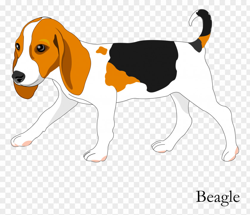 Vector Cartoon Hand Painted Cute Dog PNG