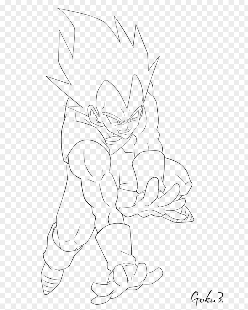 Goku Psd Drawing Line Art Cartoon Inker Sketch PNG