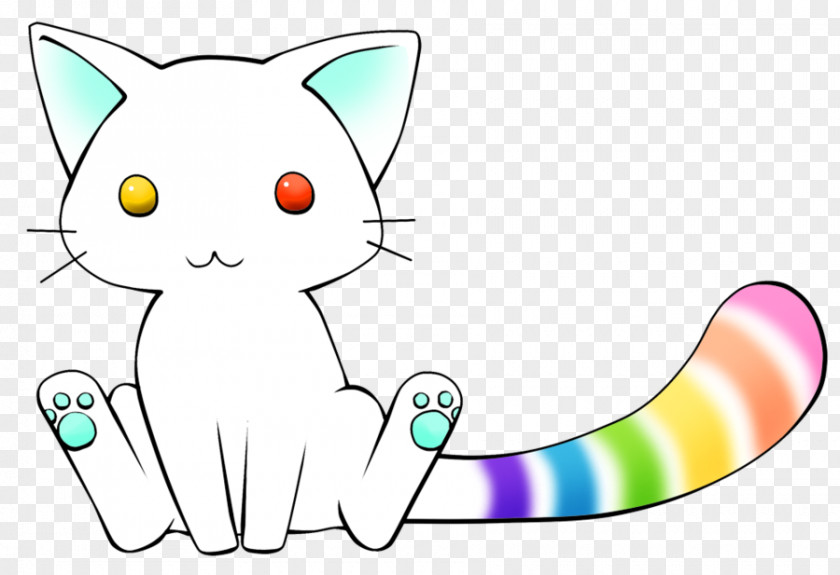 Kitten Whiskers Domestic Short-haired Cat Rainbow PNG