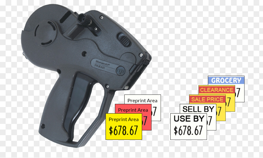 Pricing Gun Trigger Label Price Tag PNG