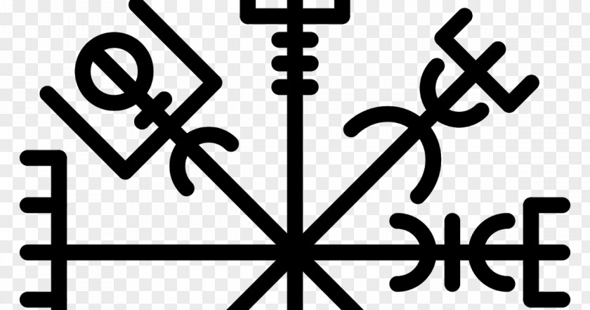Symbol Ornament Vegvísir Runes Icelandic Magical Staves Art PNG