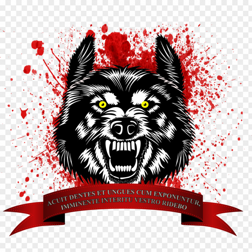 Wolf Mask Gray Logo PNG