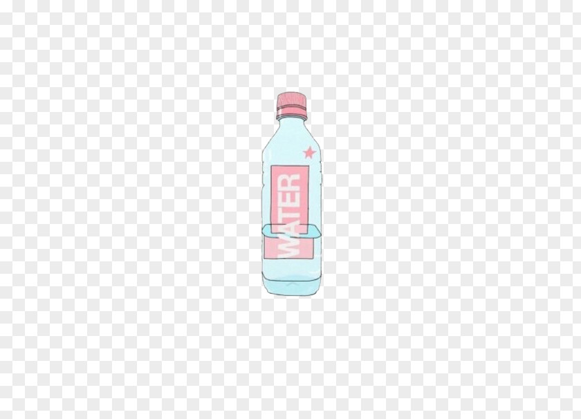 Cartoon Water Bottle Plastic Mineral PNG