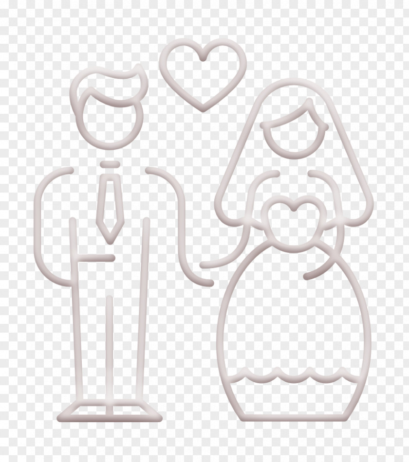 Drawing Gesture Bride And Groom Cartoon PNG