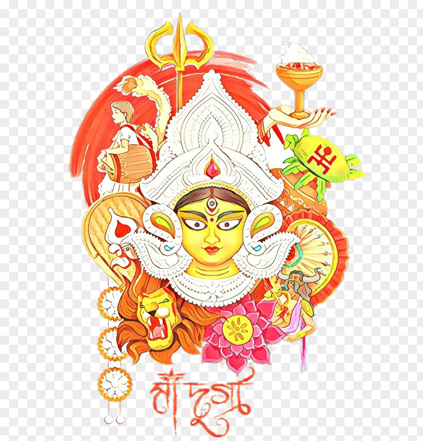 Durga Puja Vector Graphics Navaratri Illustration PNG