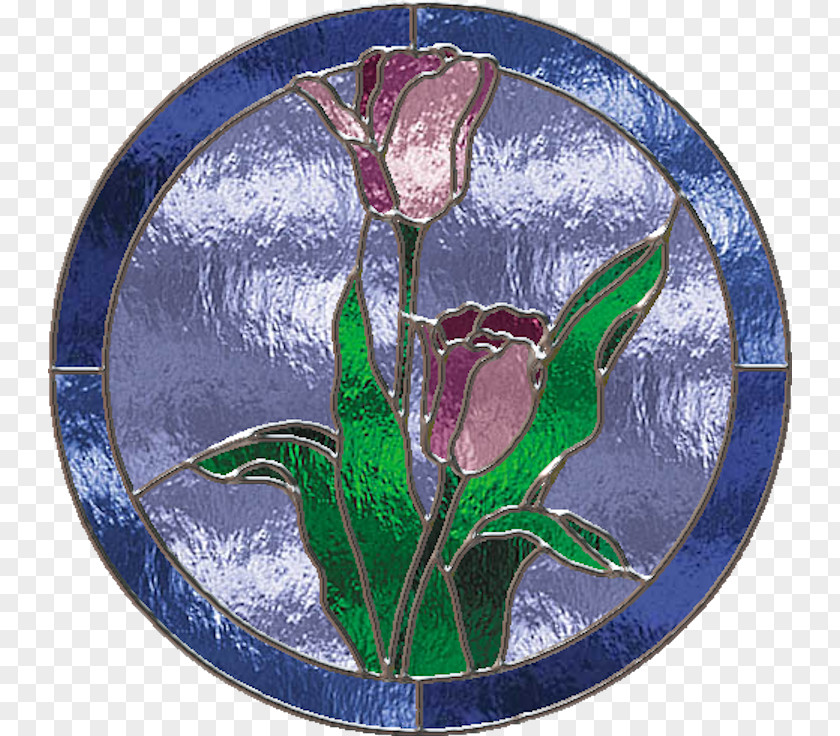Tulips Glass Tableware Platter Window Plate PNG