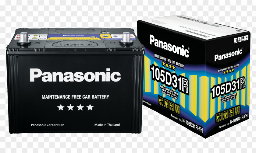Battery Car Automotive Panasonic Maintenance PNG