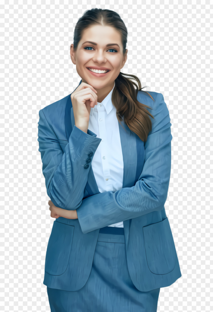 Electric Blue Businessperson Clothing Outerwear Suit Blazer PNG