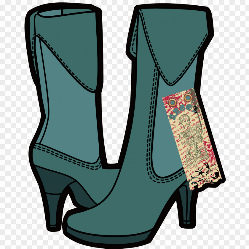 Exquisite Female Boots Boot Shoe High-heeled Footwear PNG