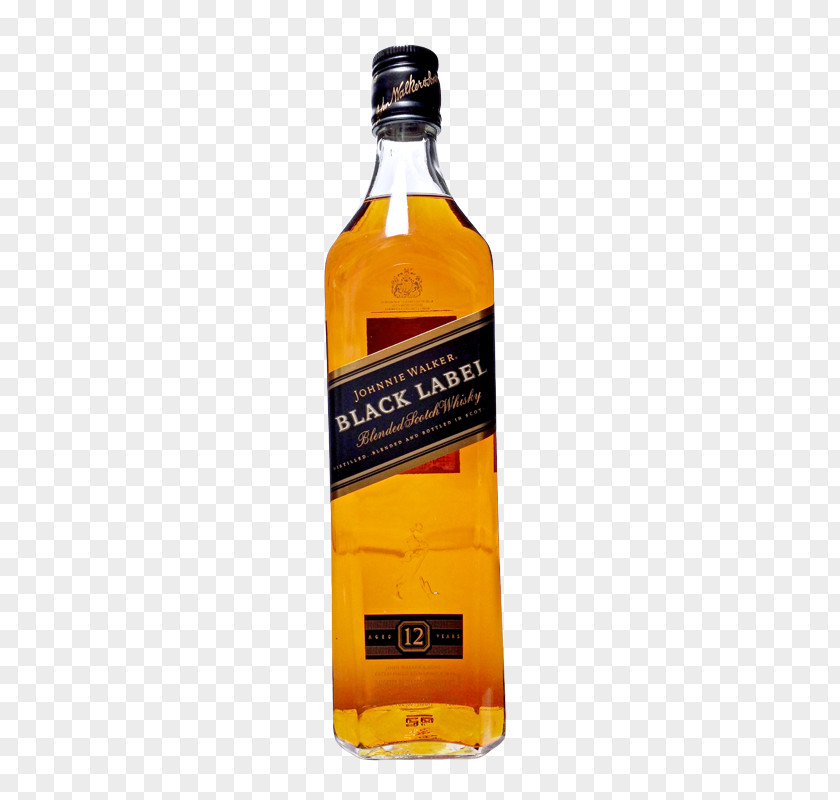 Johnny Walker Scotch Whisky Blended Whiskey Johnnie Black Label PNG