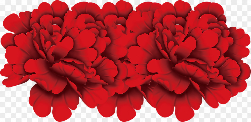 Red Peony Material PNG