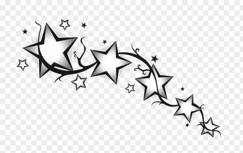 Star Drawing Tattoo Art PNG