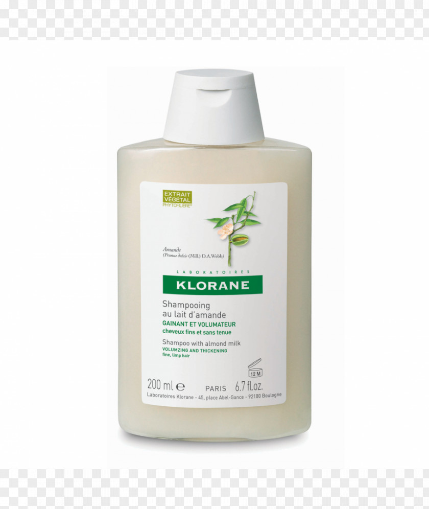 Almond Klorane Hair Care Shampoo Cosmetics Personal PNG