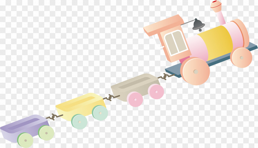 Vector Toy Train PNG
