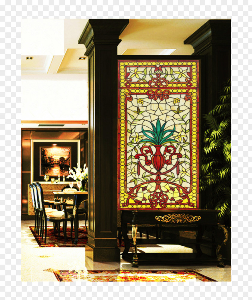 Window Stained Glass Interior Design Services PNG