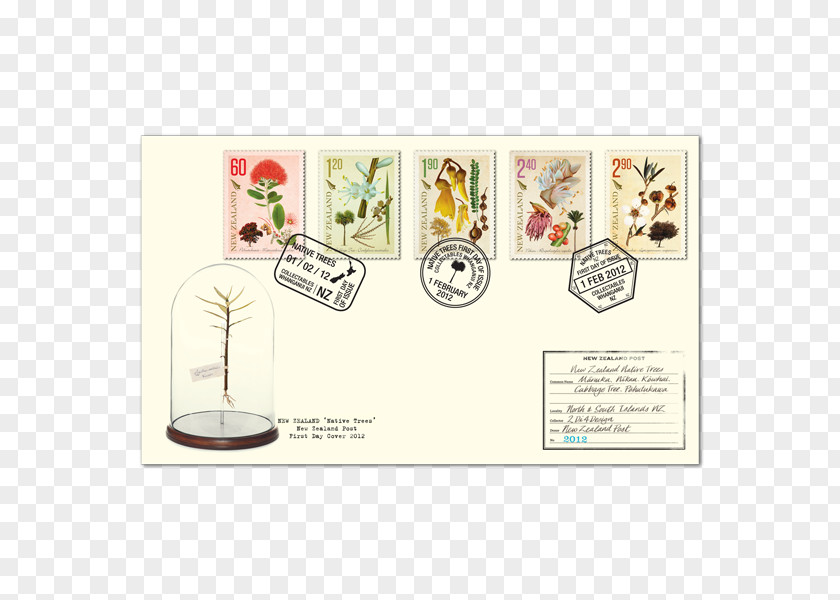 Affixed Postage Stamps Tree Department Of Conservation New Zealanders 2Di4Design PNG