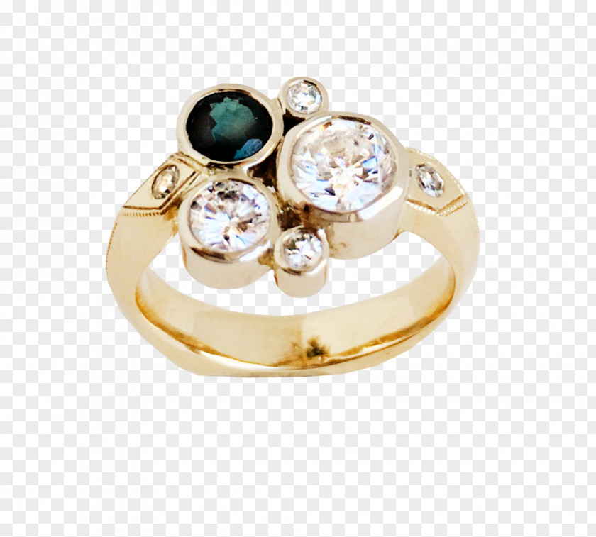 Engagement Ring Nested Yellow Jewelry Co. Jewellery Gemstone Design PNG