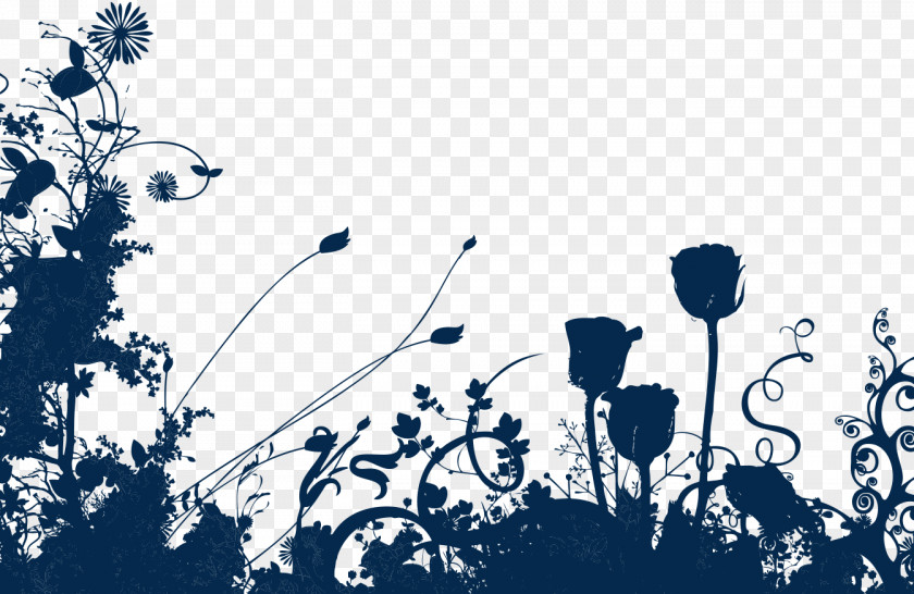 Flowers Silhouette PNG