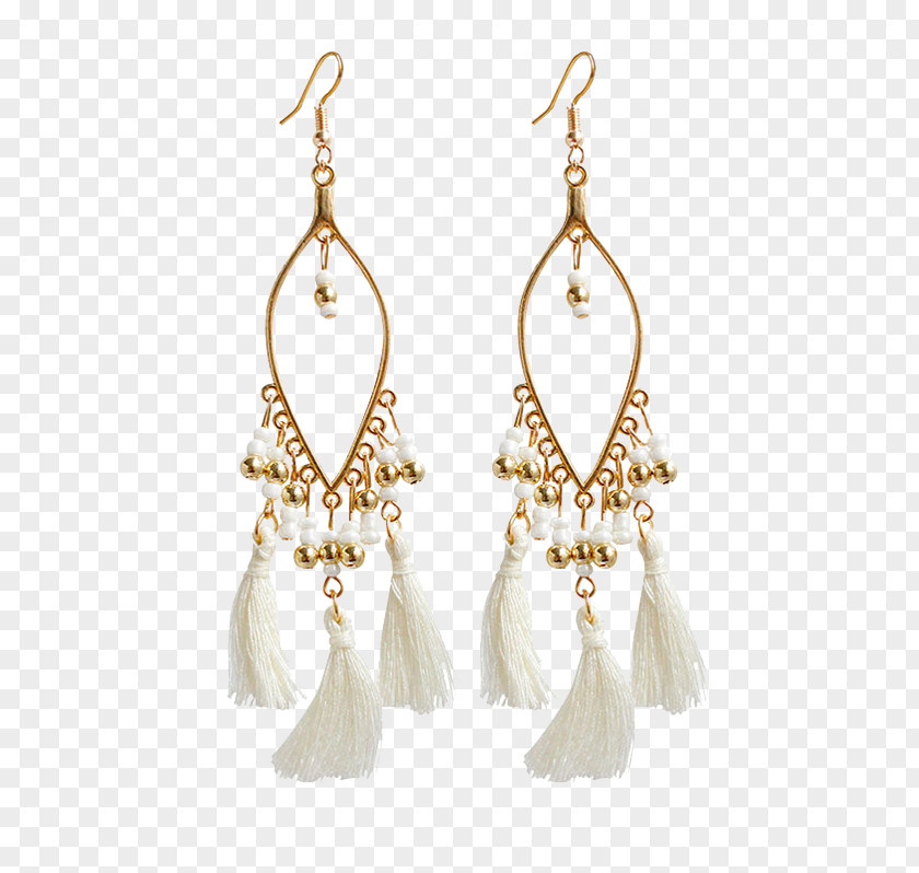 Necklace Earring Tassel Bead Imitation Gemstones & Rhinestones Vintage Clothing PNG